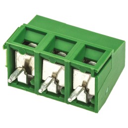 200 pcs - TE Connectivity Buchanan Series PCB Terminal Block, 3-Contact, 5mm Pitch, Through Hole Mount, 1-Row, Screw Terminatio