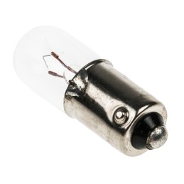10 pcs - RS PRO BA9s Indicator Light, Clear, 6.5 V, 150 mA, 3000h