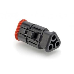 5 pcs - Amphenol Industrial, AT Automotive Connector Plug 3 Way, Crimp Termination
