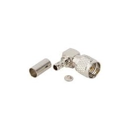1 pcs : 182324 - RF Connectors / Coaxial Connectors MINI UHF RA CRMP PLG RG-55,RG-142,RG-223