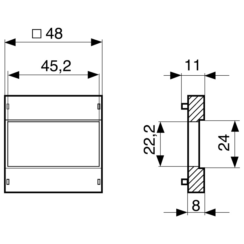 1 pcs - Crouzet Adapter For Use With Electromechanical Hour Counter