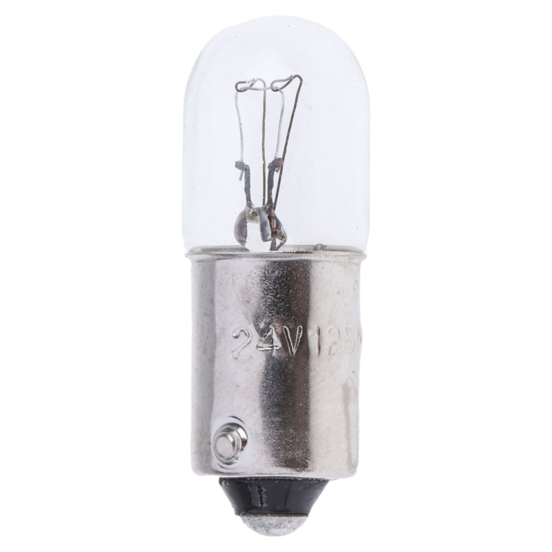 10 pcs - Orbitec BA9s Indicator Light, Clear, 24 V, 125 mA, 1000h