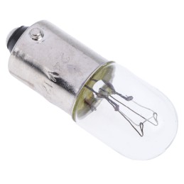 10 pcs - Orbitec BA9s Indicator Light, Clear, 24 V, 125 mA, 1000h