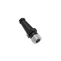 1 pcs : BFW-M12F4-6X - Circular Metric Connectors Field Wireable Connector, M12, Female, 4-pin, Straight, 22 AWG 4-6mm Range