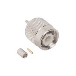 1 pcs : 122429 - RF Connectors / Coaxial Connectors TNC ST CRIMP PLUG RG178/196 50 OHM DL