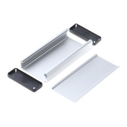 1 pcs - Hammond 1455 Clear Anodised Aluminium Enclosure, 160 x 78 x 27mm