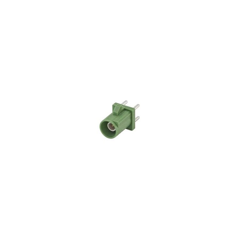 1 pcs : 59S10H-400T5-E - RF Connectors / Coaxial Connectors FAKRA Straight Plug PCB w/Housing Green
