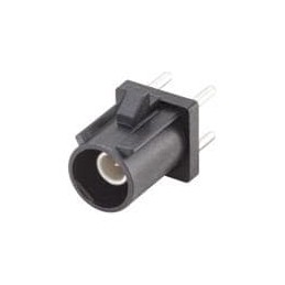 1 pcs : 59S10H-400T5-A - RF Connectors / Coaxial Connectors PlugPCBoardSolderPns Straight A Black