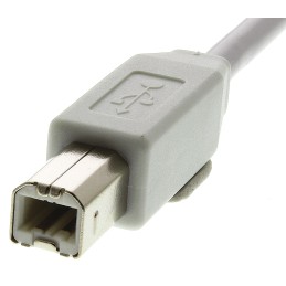 100 pcs - TE Connectivity USB 2.0 Cable, Male USB A to Male USB B Cable, 1.5m