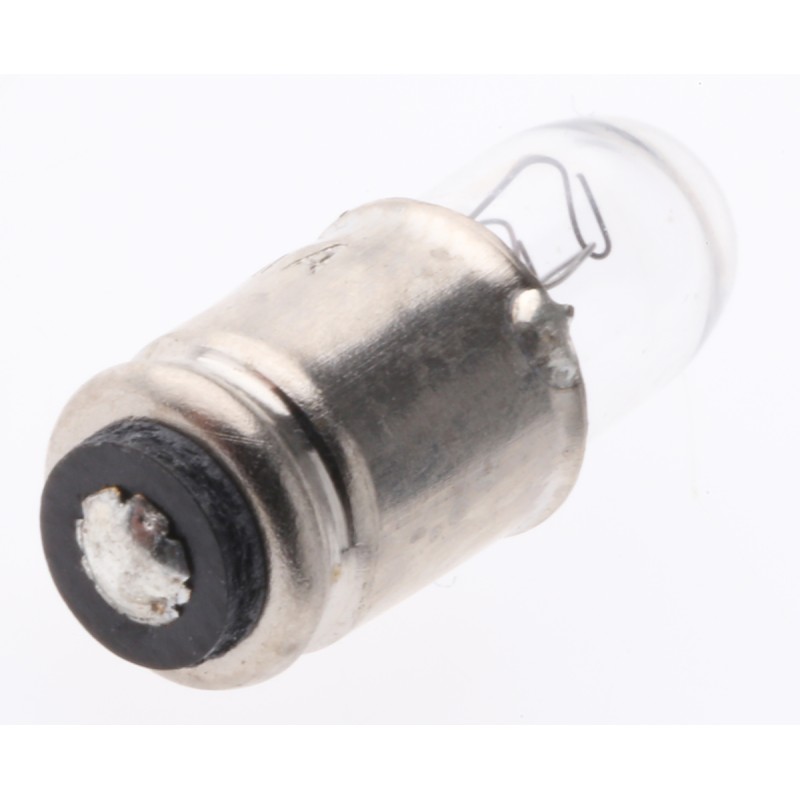 10 pcs - RS PRO Midget Groove Indicator Light, Clear, 6.3 V, 200 mA, 20000h