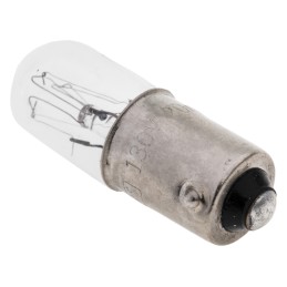 10 pcs - RS PRO BA9s Indicator Light, Clear, 130 V, 20 mA, 3000h