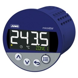 1 pcs - Jumo miroVIEW LCD Digital Panel Multi-Function Meter for PT100, PT1000, Temperature, 60.5mm x 68mm