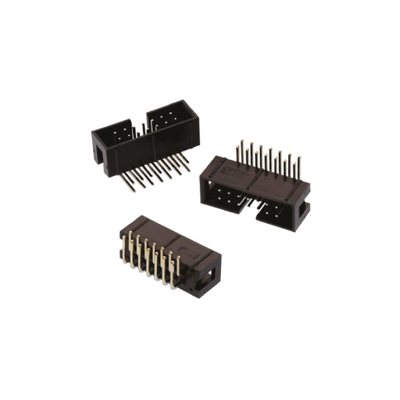 5 pcs - Wurth Elektronik WR-BHD Series Right Angle Through Hole PCB Header, 20 Contact(s), 2.54mm Pitch, 2 Row(s), Shrouded