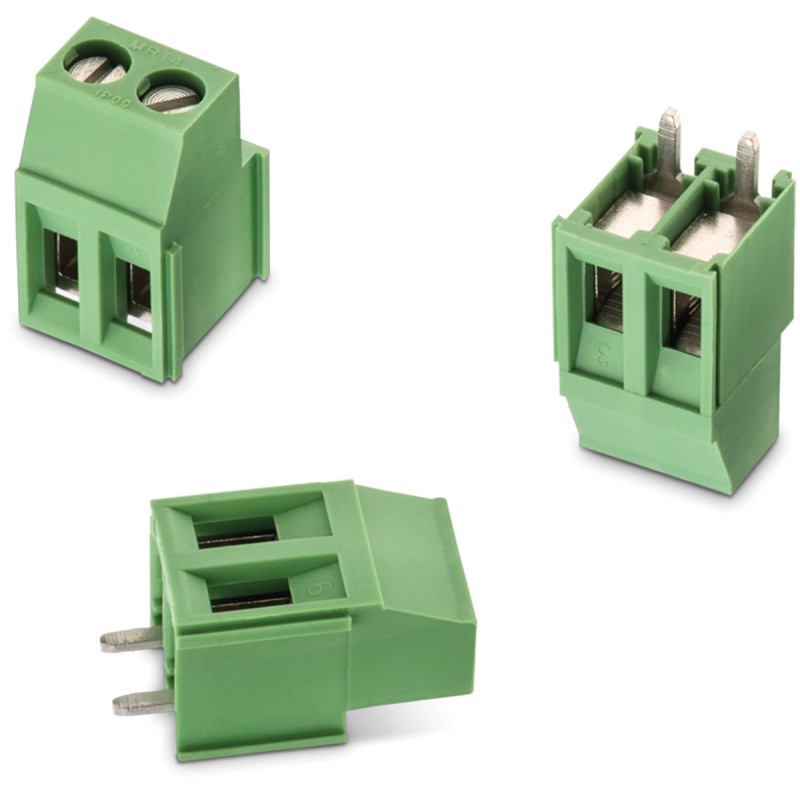 200 pcs - Wurth Elektronik 2527 Series PCB Terminal Block, 2-Contact, 5mm Pitch, PCB Mount, 1-Row, Solder Termination