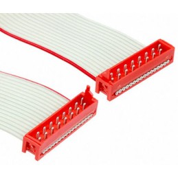 100 pcs - TE Connectivity Micro-MaTch Series Flat Ribbon Cable, 16-Way, 1.27mm Pitch, 150.5mm Length, Micro-MaTch IDC to