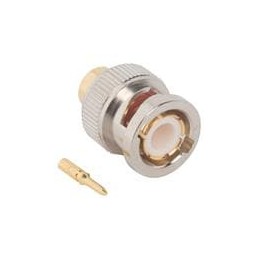 1 pcs : 112710 - RF Connectors / Coaxial Connectors BNC STRAIGHT SOLDER PLUG .250 SEMI RIGID