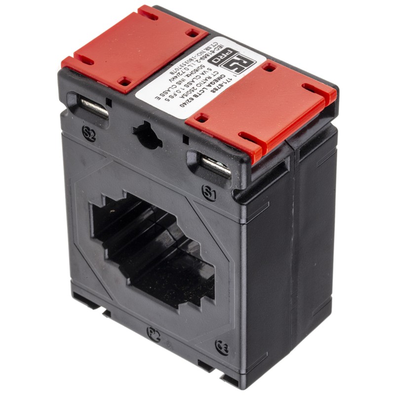 1 pcs - RS PRO Base Mounted Current Transformer, 250A Input, 250:5, 5 A Output, 40 x 11mm Bore