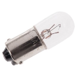 10 pcs - RS PRO BA9s Indicator Light, Clear, 6 V, 75 mA, 100h