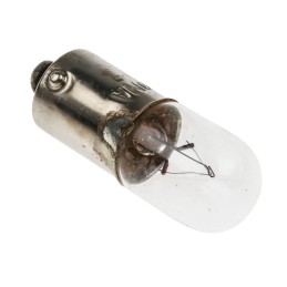 10 pcs - RS PRO BA9s Indicator Light, Clear, 14.4 V, 100 mA, 3000h