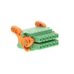 50 pcs - Phoenix Contact 3.5mm Pitch 12 Way Pluggable Terminal Block, Plug, Cable Mount, Spring Cage Termination