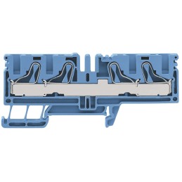5 pcs - Weidmüller P Series Blue Feed Through Terminal Block, Single-Level, Push In Termination