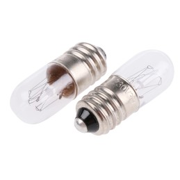 10 pcs - RS PRO E10 Indicator Light, Clear, 230 V, 13 mA, 1000h