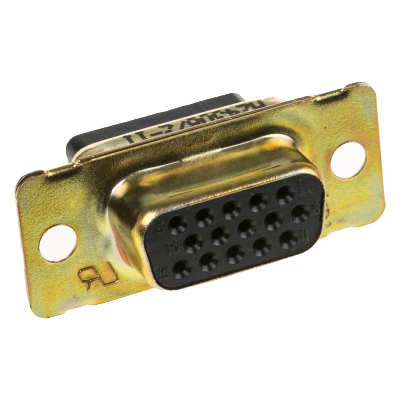 50 pcs - TE Connectivity Amplimite 90 15 Way Cable Mount D-sub Connector Socket