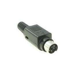 1 pcs : KMDLAX-7P - Circular DIN Connectors 7P SNAP N LOCK PLUG ASSEMBLY