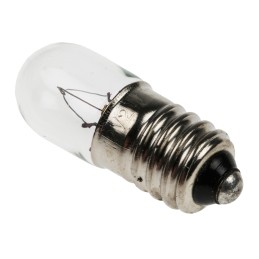 10 pcs - Orbitec E10 Indicator Light, Clear, 12 V, 170 mA, 2000h