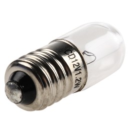 10 pcs - Orbitec E10 Indicator Light, Clear, 12 V, 100 mA, 10000h