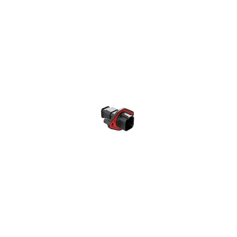 1 pcs : AT04-6P-PM15 - Automotive Connectors 6 Position Receptacle, Pin, Panel Mount, Self-Threading, Strain Relief
