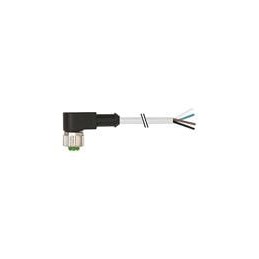 1 pcs : 7000-12341-2140200 - DIN Connectors M12 female 90 with cable, PVC 4x0.34 gy UL/CSA 2m