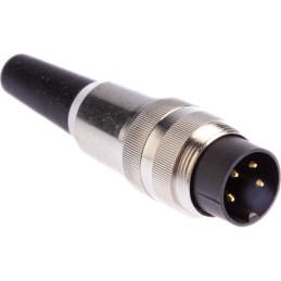 50 pcs - Lumberg, SV 4 Pole M16 Din Plug, DIN EN 60529, 5A, 250 V ac IP40, Screw On, Male, Cable Mount