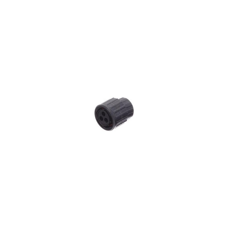 1 pcs : RTS6BS14N3SHEC03 - Standard Circular Connector Plug, 3 Position, Female, Shell Size 14, Silicone Seal, and End Cap with 