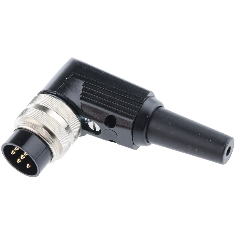 50 pcs - Lumberg, WSV 6 Pole Right Angle M16 Din Plug, DIN EN 60529, 5A, 250 V ac IP40, Male, Cable Mount