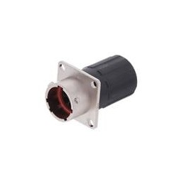 1 pcs : RT00128PNHEC - Standard Circular Connector Receptacle, Square Flange, 8 Position, Male, Shell Size 12, and End Cap with 