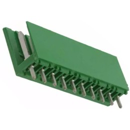 10 pcs - TE Connectivity AMPMODU MOD I Series Straight Through Hole PCB Header, 10 Contact(s), 3.96mm Pitch, 1 Row(s), Shroude