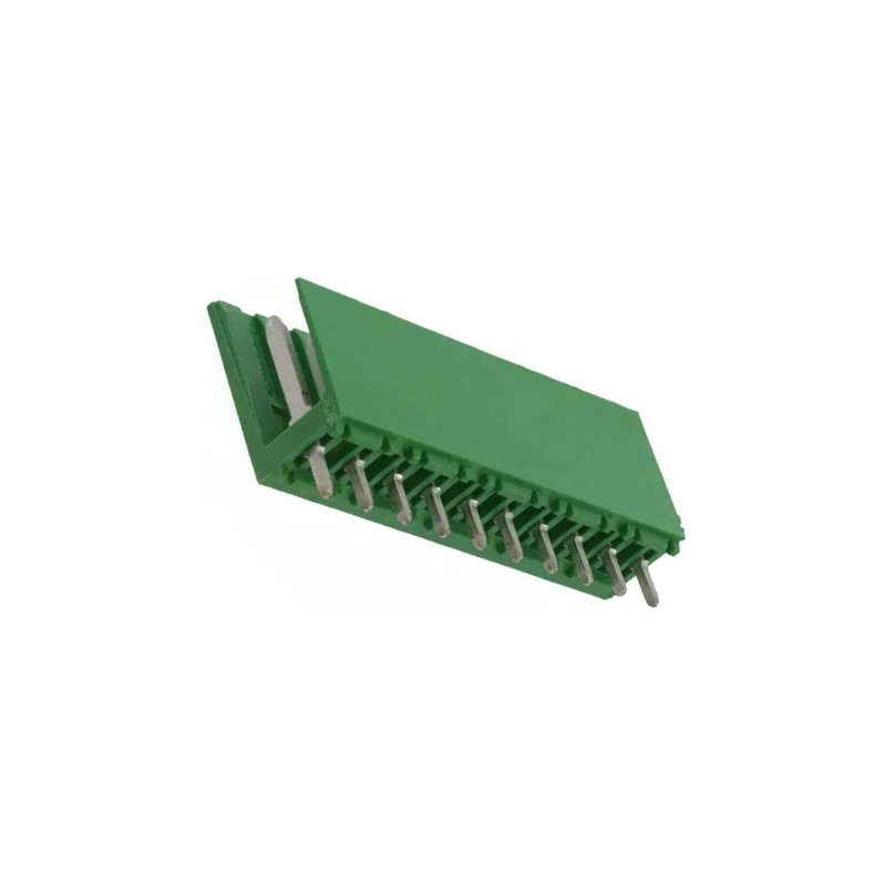 10 pcs - TE Connectivity AMPMODU MOD I Series Straight Through Hole PCB Header, 10 Contact(s), 3.96mm Pitch, 1 Row(s), Shroude