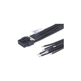 1 pcs : 224086-1103 - Specialised Cables Mini-Fit Max Female-to-Pigtail Cable ASSY Tin Plt 10 Ckts 300mm Lgth 2.5mm Blk