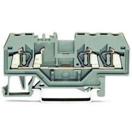 5 pcs - Wago 280 Series Grey Feed Through Terminal Block, 2.5mm², Single-Level, Cage Clamp Termination