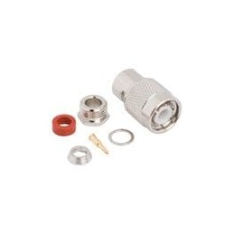 1 pcs : 122282 - RF Connectors / Coaxial Connectors TNC St Clamp Plug RG-58 LMR-195 50Ohm