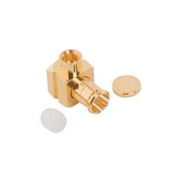 1 pcs : 252109-75 - RF Connectors / Coaxial Connectors MCX RIGHT ANGLE PLUG .085 GOLD 75 OHM