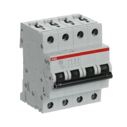 1 pcs - ABB System Pro M Compact S200 MCB, 4P, 63A Curve C, 400V AC, 110V DC, 6 kA Breaking Capacity