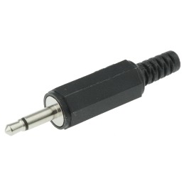 5 pcs - Lumberg Jack Connector 3.5 mm Cable Mount Mono Plug, 2Pole 1A