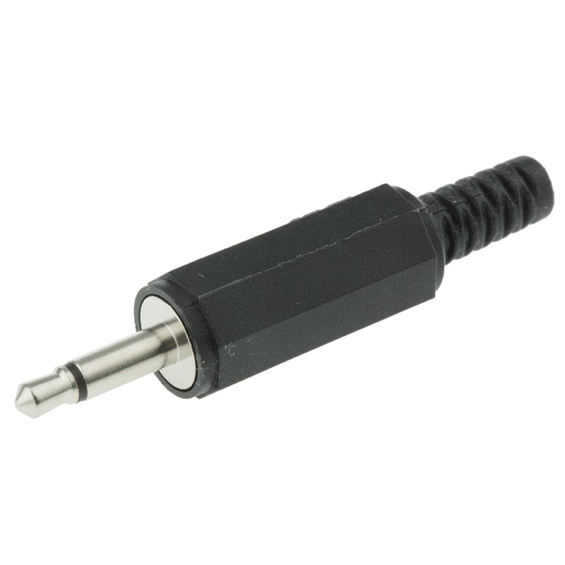 5 pcs - Lumberg Jack Connector 3.5 mm Cable Mount Mono Plug, 2Pole 1A