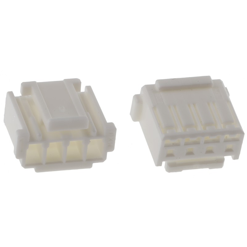 10 pcs - Molex Female Connector Housing, 2.5mm Pitch, 4 Way, 1 Row