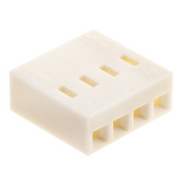 10 pcs - Molex, KK 396 Female Connector Housing, 3.96mm Pitch, 4 Way, 1 Row