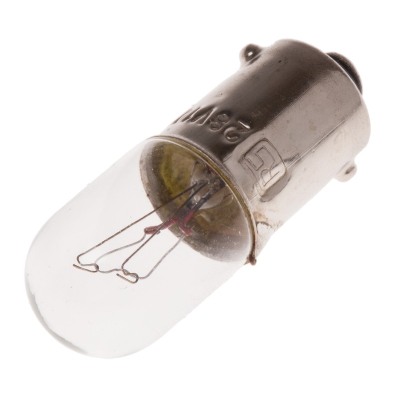 10 pcs - RS PRO BA9s Indicator Light, Clear, 28 V, 100 mA, 1000h