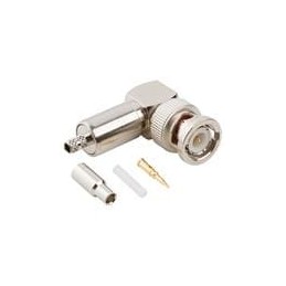 1 pcs : 031-316-RFX - RF Connectors / Coaxial Connectors RT.ANGLE CRIMP PLUG/RG 316