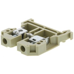 10 pcs - Weidmüller SAK Series Beige Feed Through Terminal Block, 6mm², Single-Level, Screw Termination